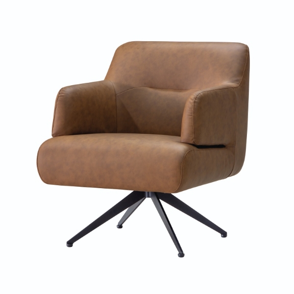 Picture of Willow Swivel Chair - Brown