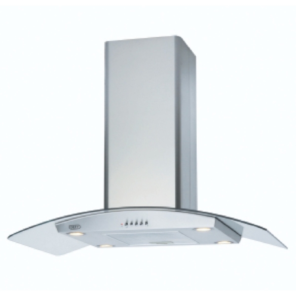 Picture of Defy Curved Glass Island Extractor  900mm DCH323