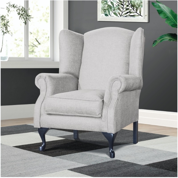 Picture of Belmont Wingback Chair - Samba Moonbeam