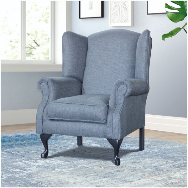 Picture of Belmont Wingback Chair - Samba Graphite