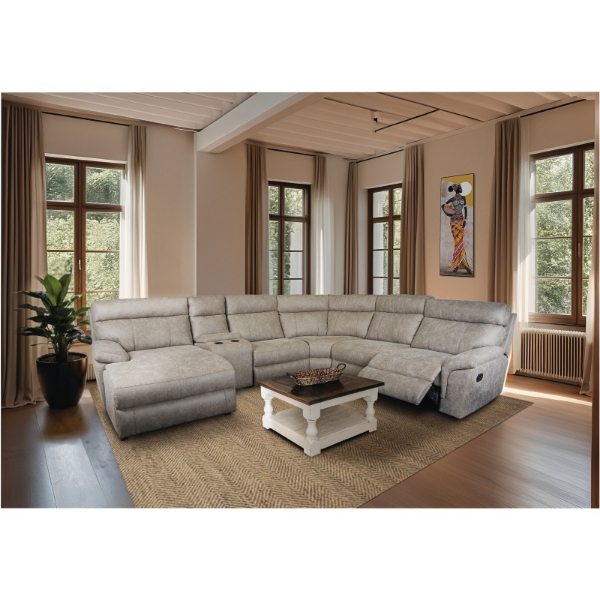 Picture of Arielle 5 Pce 1 Motion Corner Lounge Suite