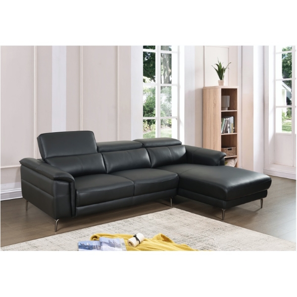 Picture of Fabio 2Pce Corner Lounge Suite - Black