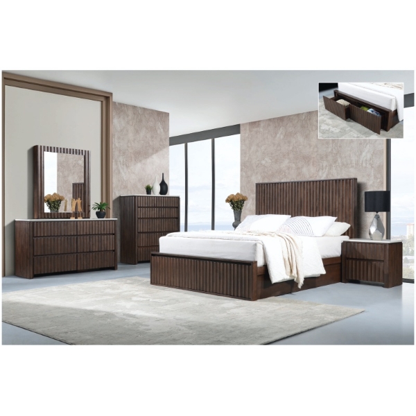 Picture of Liverpool 3Pce Bedroom Suite 183cm with Storage