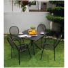 Picture of Aidan Square Patio Table - Black