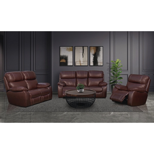 Picture of Milano 3Pce 3 Motion Lounge Suite Capri Mahogany