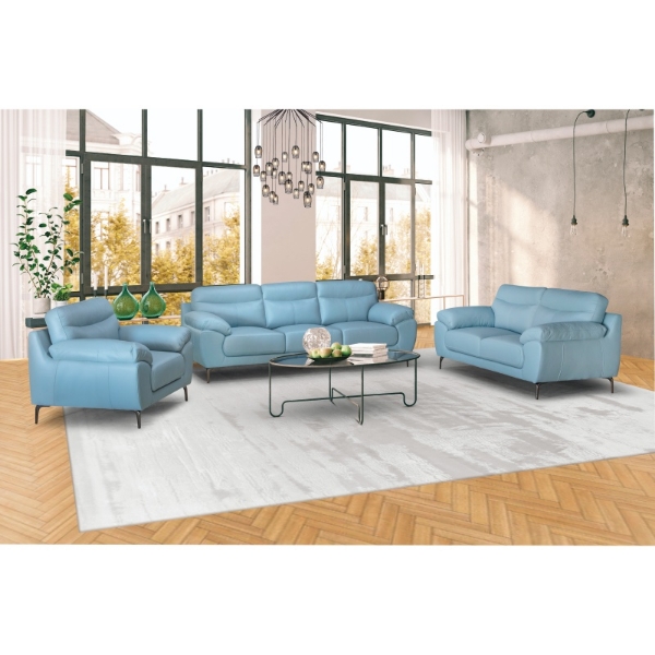 Picture of St Claire 3 Piece Static Lounge Suite - Blue