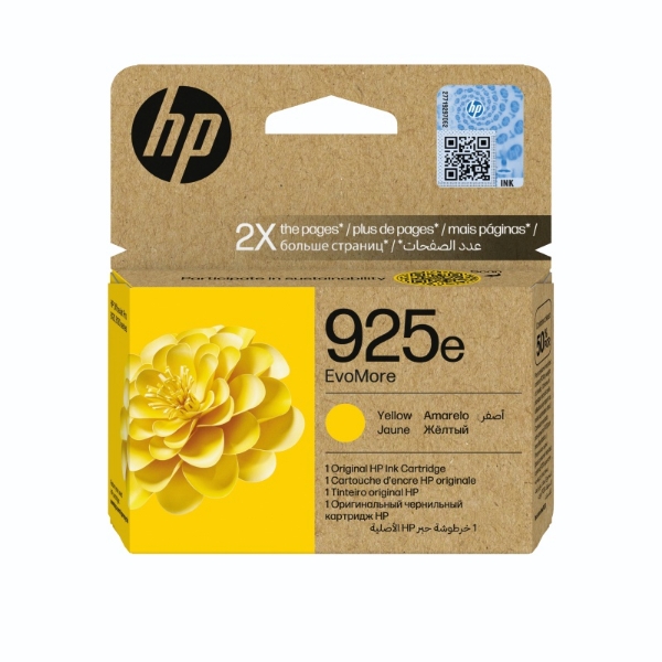 Picture of HP 925e EvoMore Yellow Original Ink Cartridge