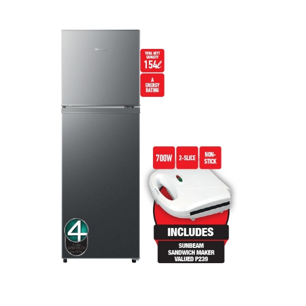 Picture of Hisense Fridge/Top Freezer 154Lt H225TTS+ sunbean  maker